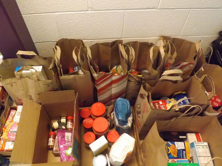 Food Collected From the Food Drive 