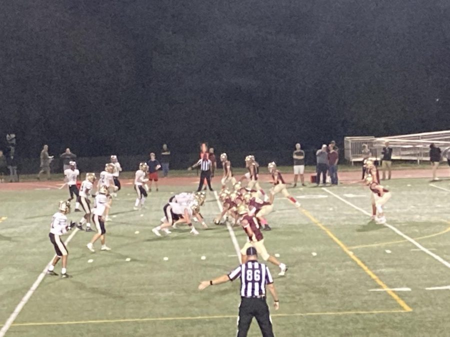Oakton HS football team playing against Westfield at their homecoming game.