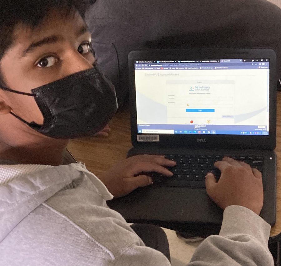 Neerav Narisetty on the Legacy team clicks into SIS StudentVue to see his report card during his second year with the rolling gradebook.