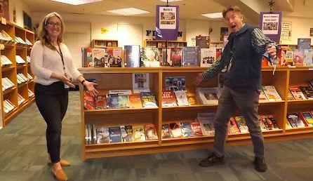 Mrs. Donovan and Mr. Treakle enthusiastically recommended The Virginia Choice book for the RCMS students to read, on Monday, April 18, 2021.
