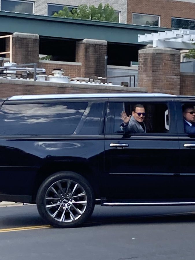 Johnny Depp leaving the court in his car-taken by Laila Kebaish on May 17, 2022