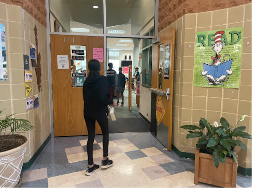 The library is where many students go during lunch during Ramadan 