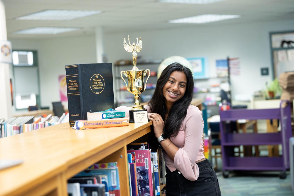Ankita+Balaji+stands+with+her+trophy+from+the+Fairfax+County+Spelling+Bee