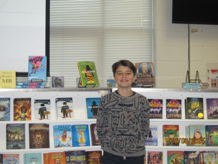 David Kovacs smiling at the Book Fair on Dec. 6.