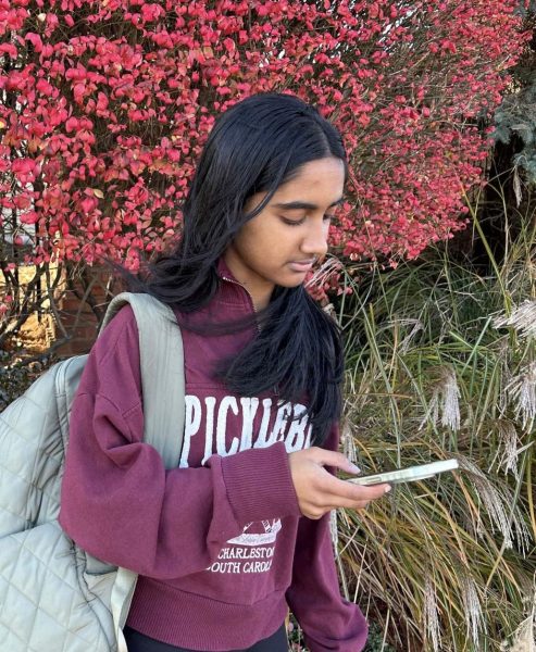 Isha Katti, an eighth-grader on the Explorers team, was surprised at the changes to this year's world language exam.