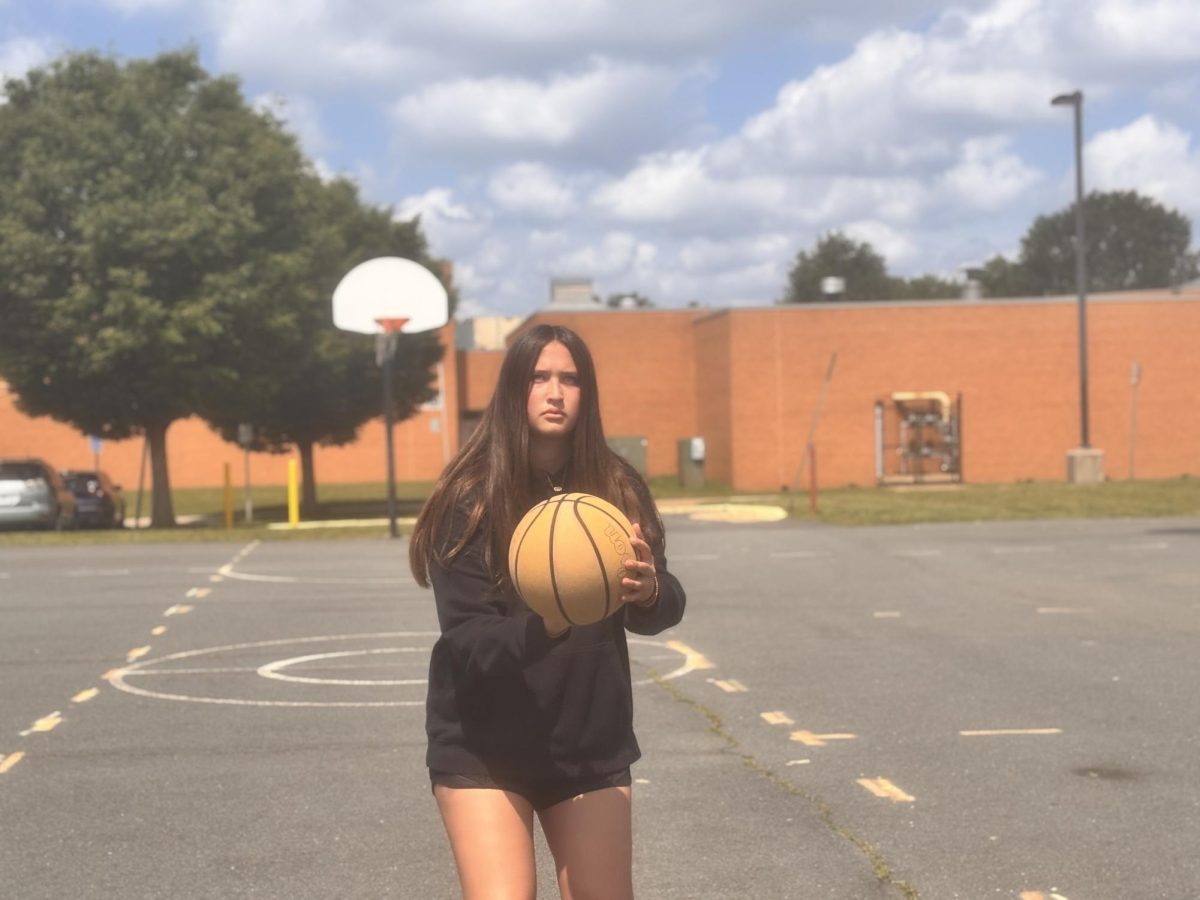 Tahlia Mohr, seventh-grader, made two shots on April 29 at Langston Hughes Middle school.
